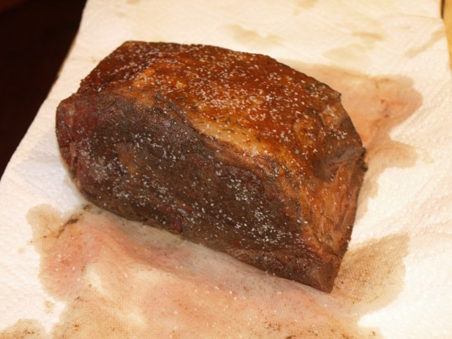 Ribeye Roast drying off